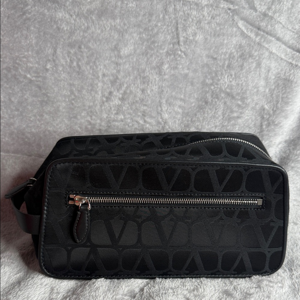 Valentino Elegant Black Toiletry Bag